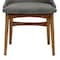 Armen Living Azalea Charcoal Fabric and Walnut Wood Dining Side Chairs, PK2 LCAZSIWACH - alternate 5